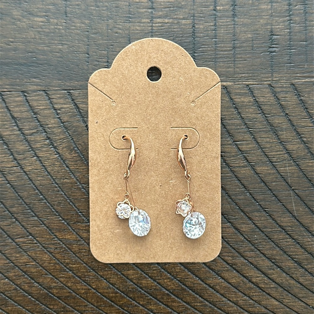 Faux Diamond Fashion Earrings
